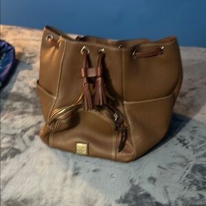 Dooney & Bourke Brown Leather Backpack